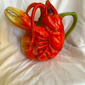 Vintage Royal Bayreuth lobster pitcher 7” tall